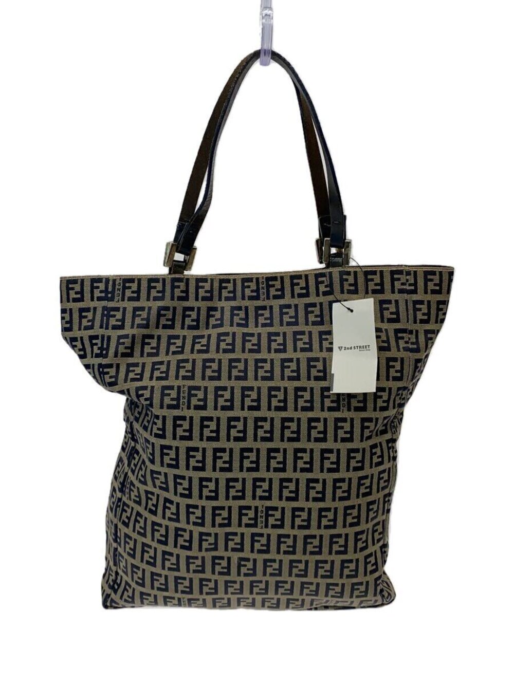 Fendi Tote Bag Canvas Gray